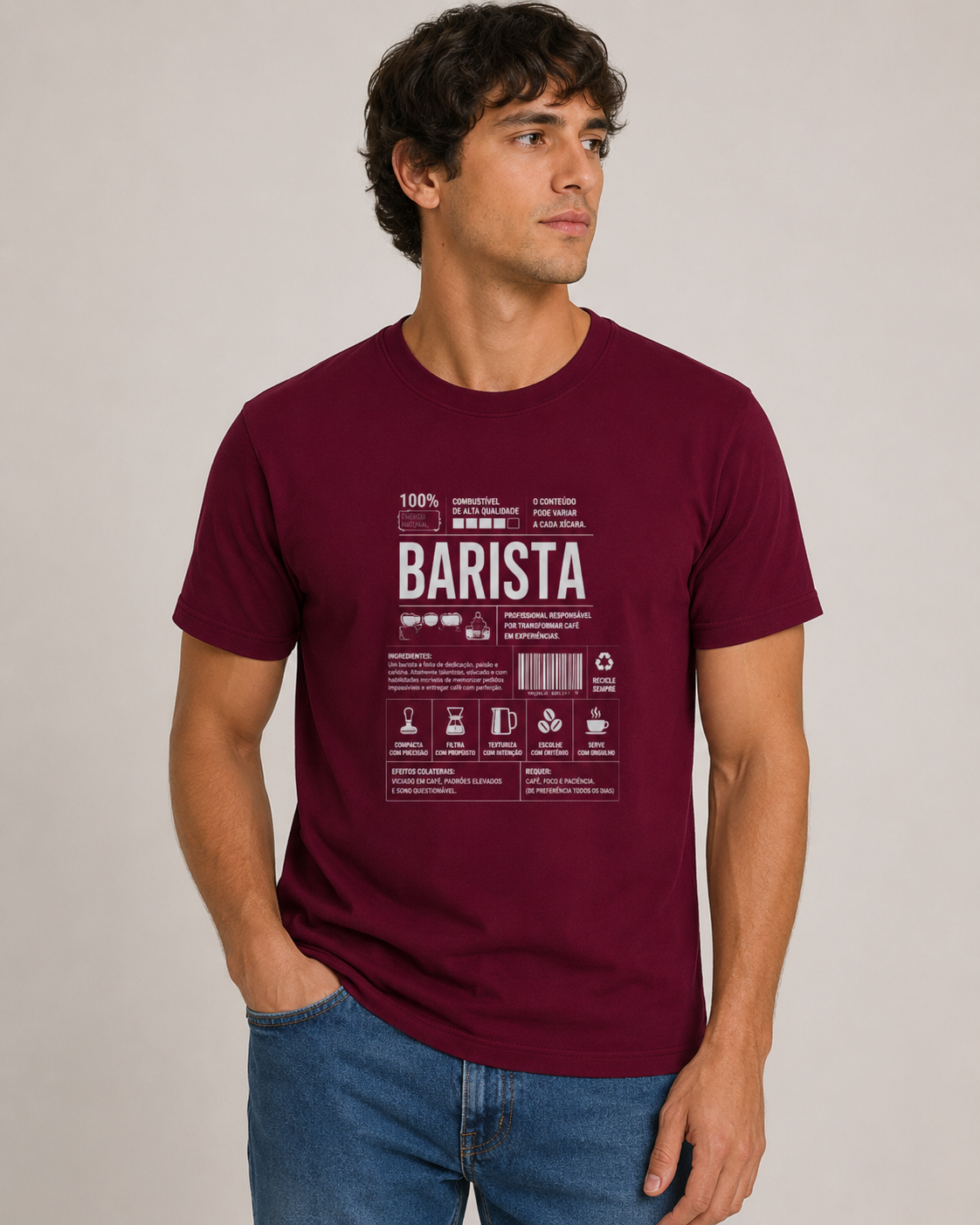 Camiseta Clássica - Barista Skills