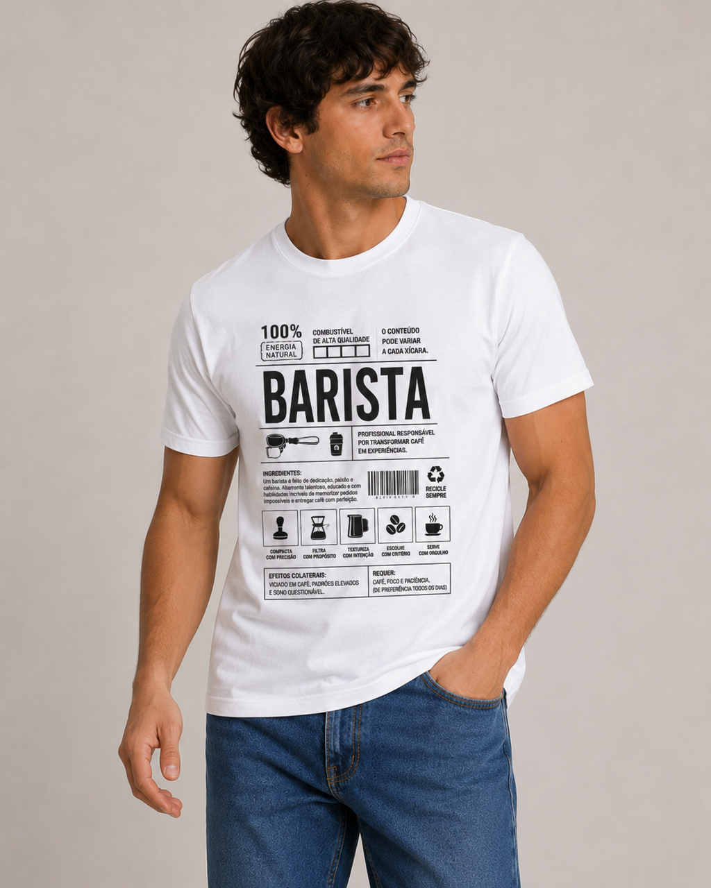 Camiseta Clássica - Barista Skills
