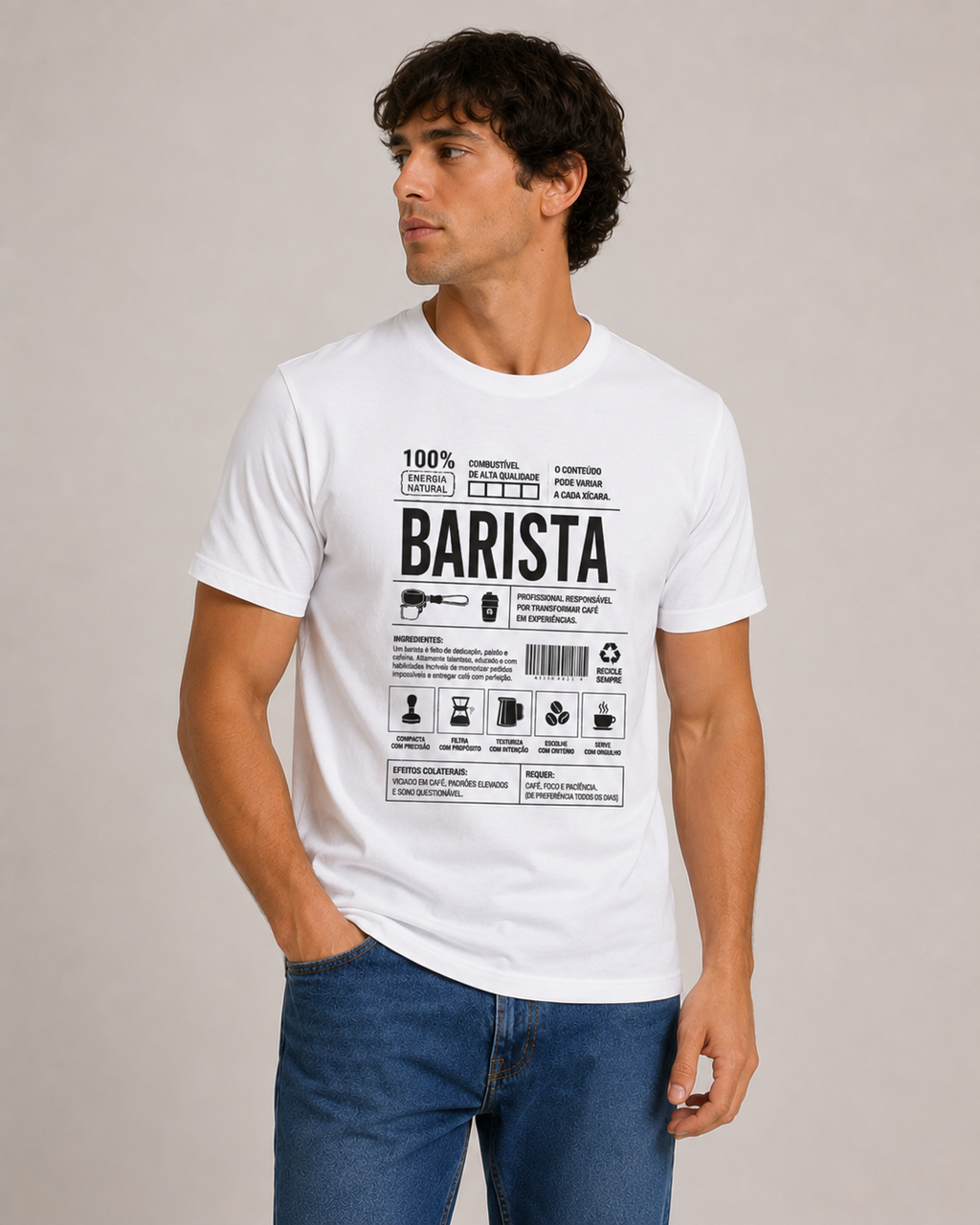 Camiseta Clássica - Barista Skills