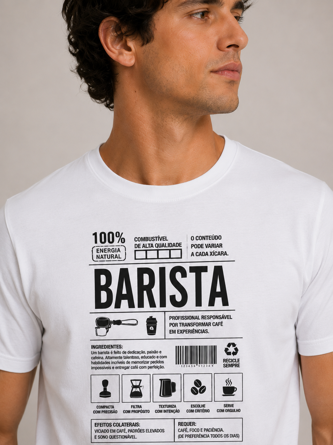 Camiseta Clássica - Barista Skills