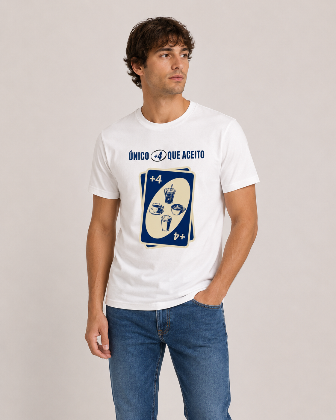 Camiseta Clássica - +4 UNO
