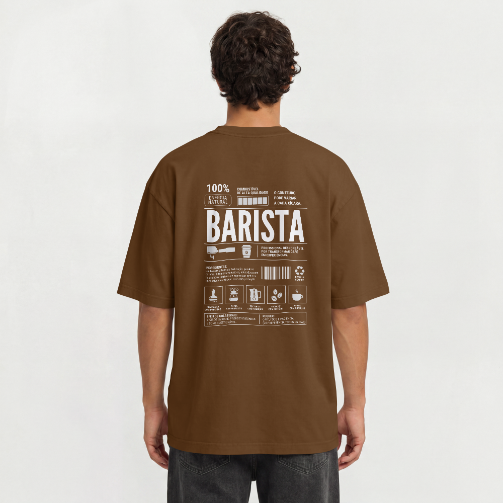 Camiseta Oversized - Barista Skills