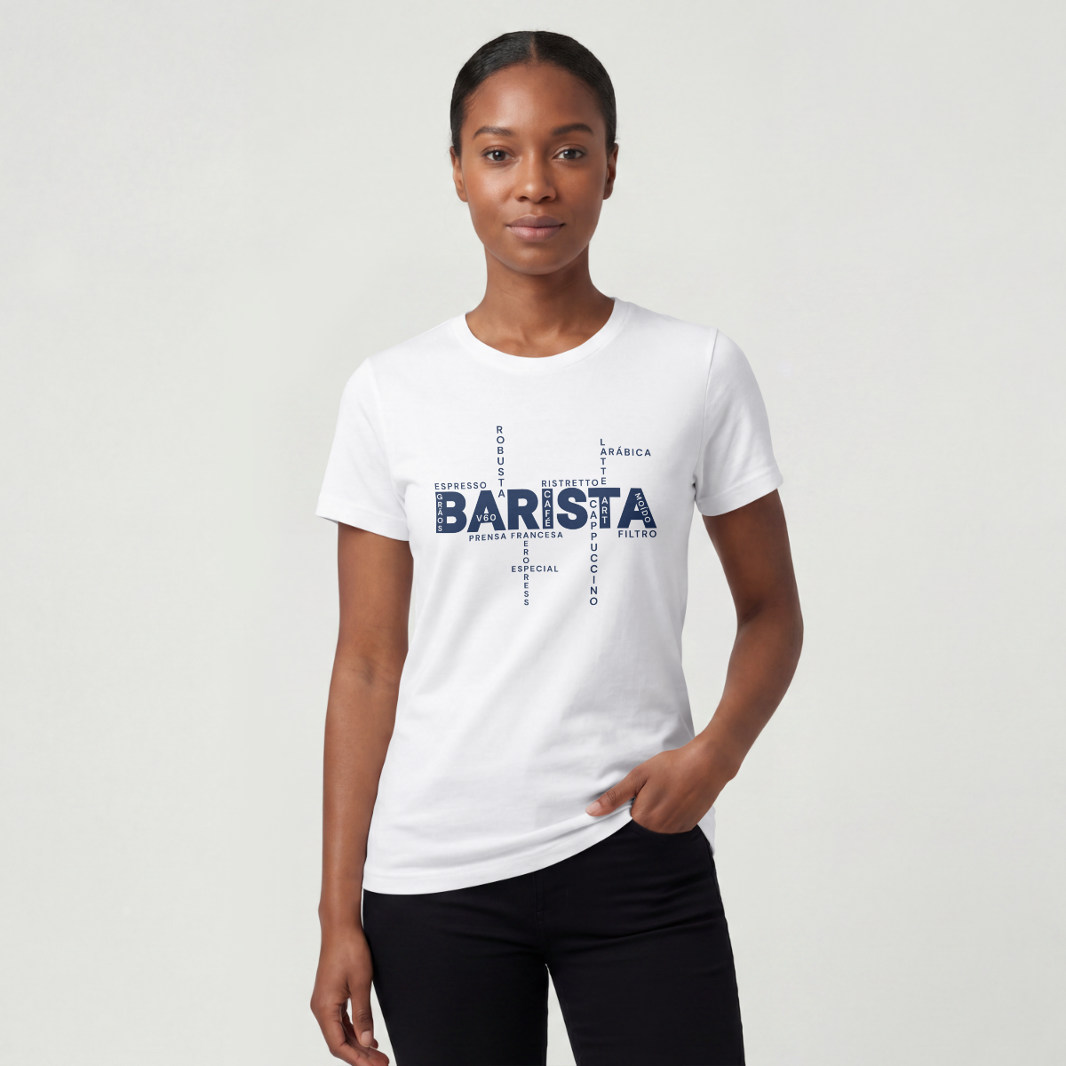 Camiseta Baby Look - Barista