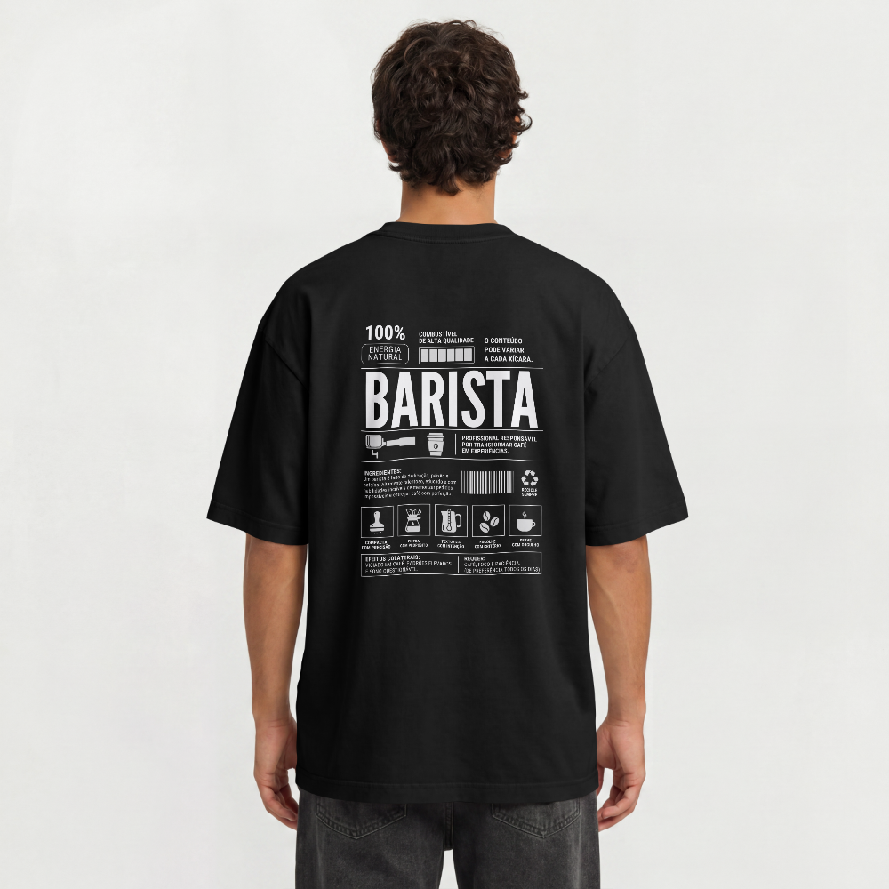 Camiseta Oversized - Barista Skills