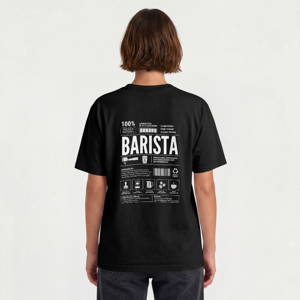Camiseta Oversized - Barista Skills