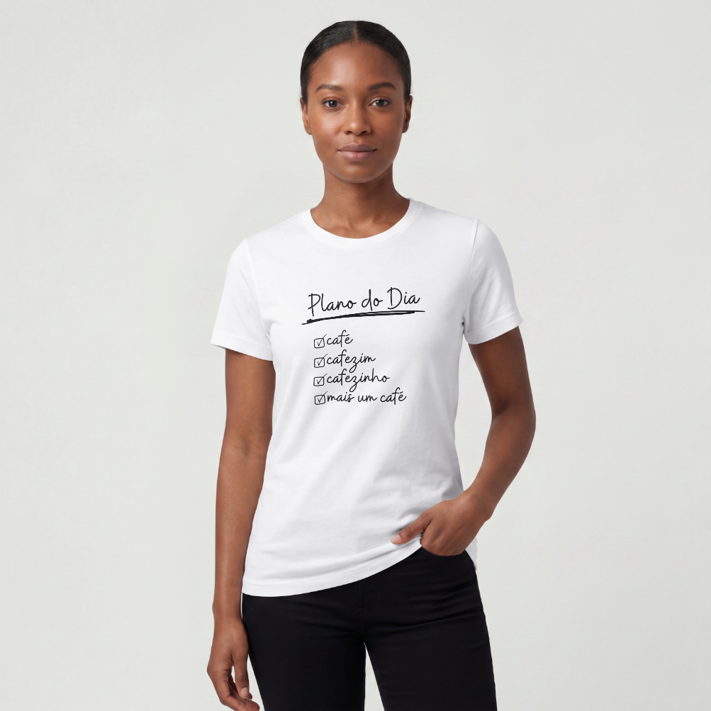 Camiseta Baby Look - Planos do Dia